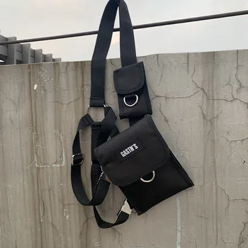 

Adisputent 2020 New Bags For Men Tactical Vest Multi Pockets Adjustable Waist Bag Canvas Fanny Pack Unisex Waist Bag Solid Color