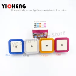 Intelligent LED Induction Square Ring Night Light with Himalayan Salt Design - US (WHITE)