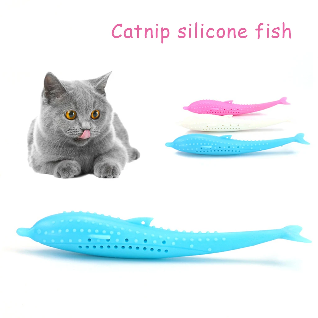 Кошачья кошка игрушка силиконовая Рыба Дельфин Форма грызунок с котом игрушка силиконовый материал для длительного использования с хорошей допуском A12