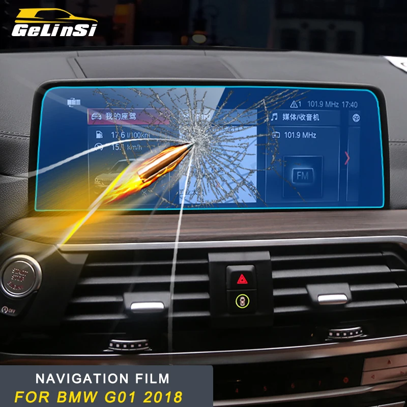 

Gelinsi For 2018 BMW X3 G01 Car Navigation film Yearly inspection sticker cover