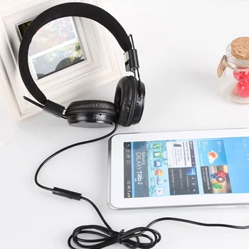 

Portable Foldable Headphone Stereo Audio Mp3 Adjustable Earphones with Mic for Music for Iphone Sumsamg Tablet