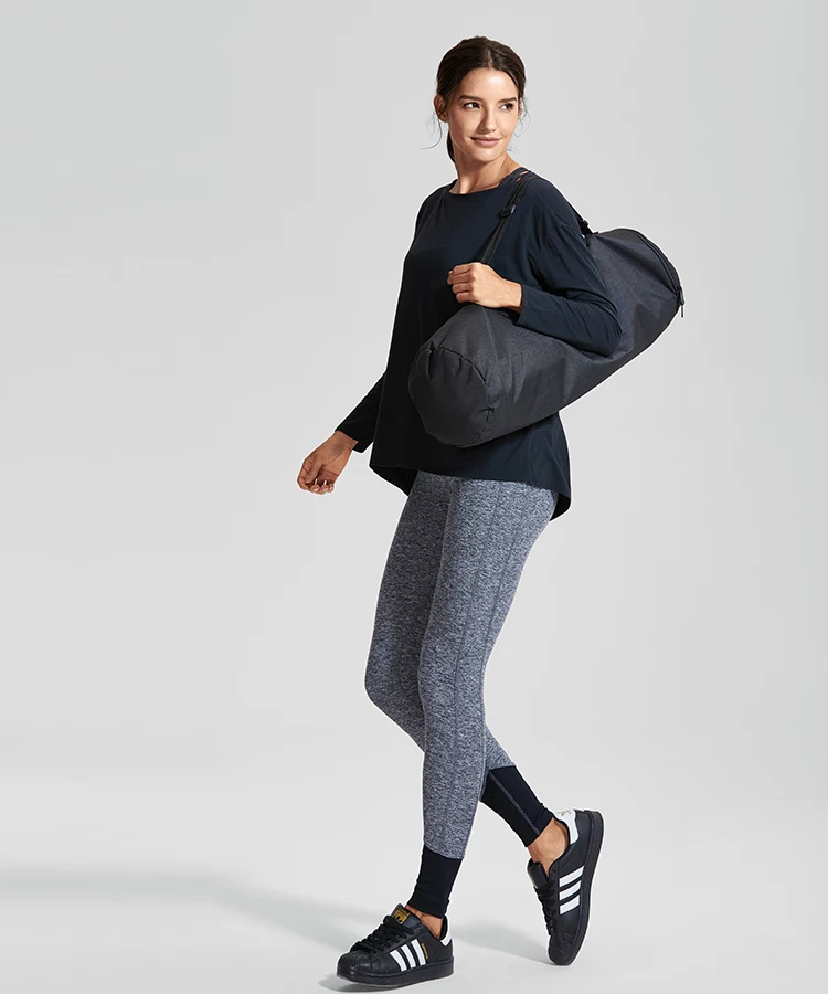 SYROKAN Женская высокая талия плотный животик контроль спортивные Йога Jogger Lounge леггинсы-28,7 дюймов