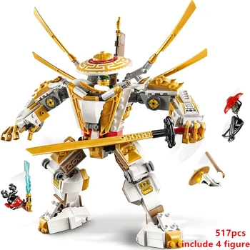 

New 2020 Ninjag series Golden Mecha Temple of Light Season 12 13 Building Blocks Classic Model Sets Bricks Kid Kits 71702 TV
