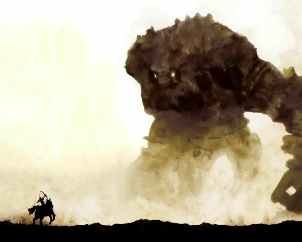 Shadow of the Colossus Game Art print Silk poster Home Wall Decor | Дом и сад
