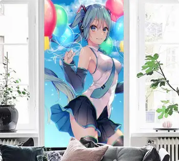 

[Self-Adhesive] 3D Hatsune Miku 446 Japan Anime Wall Paper mural Wall Print Decal Wall Murals Belly