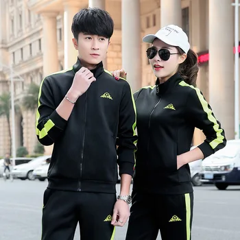 

Casual sports suit men and women couple spring and autumn new jacket trousers Breathable windproof Couple camping sportswear