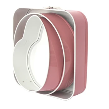 

Kitchen Cake Baking Pan Round Shape Non-Stick Cake Mold Steel Bakeware Pan Set Removable Bottom Cake Decorating Tools