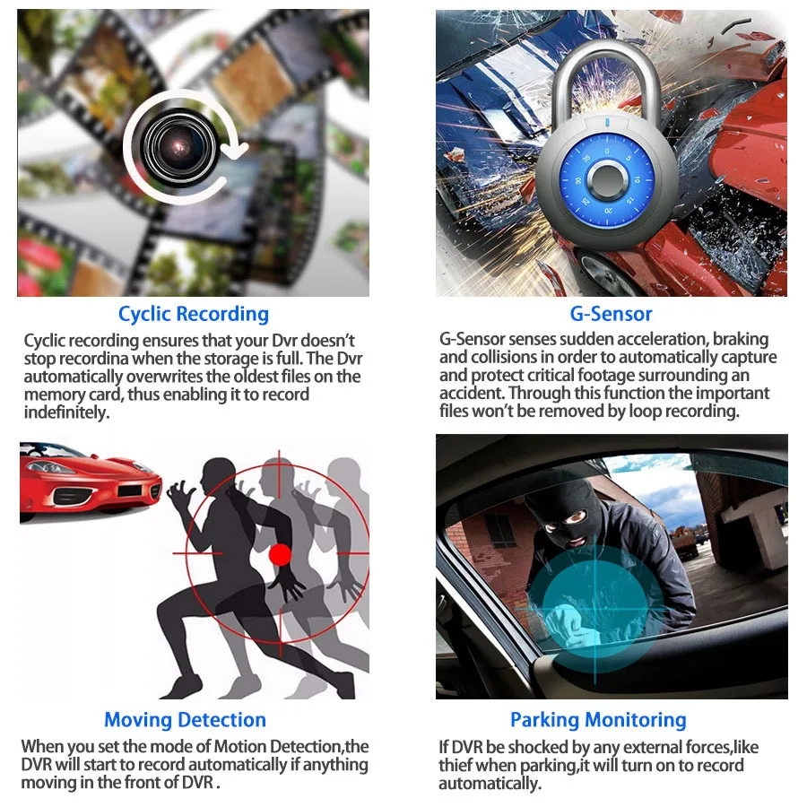 E-ACE Dashcam 4,0 дюйма Мини Автомобильный видеорегистратор FHD 1080P Автомобильная камера Автомобильный регистратор 3 камеры объектив с камерой задн... E-ACE Dashcam 4,0 дюйма Мини Автомобильный видеорегистратор FHD 1080P Автомобильная камера Автомобильный регистратор 3 камеры объектив с камерой задн...