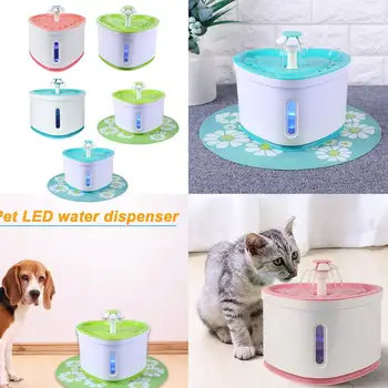 

2L LED Electric USB Dog Pet Mute Drinker Feeder Automatic Pet Cat Water Fountain Bowl Pet Fountain Drinking Water Dispenser
