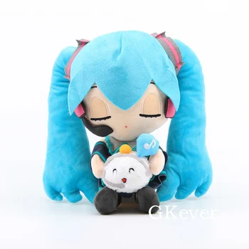 

28 cm Anime Snow Hatsune Miku Plush Toy Hatsune Miku VOCALOID series Japan Cartoon Snow Princess Doll Baby Kids Birthday Gift