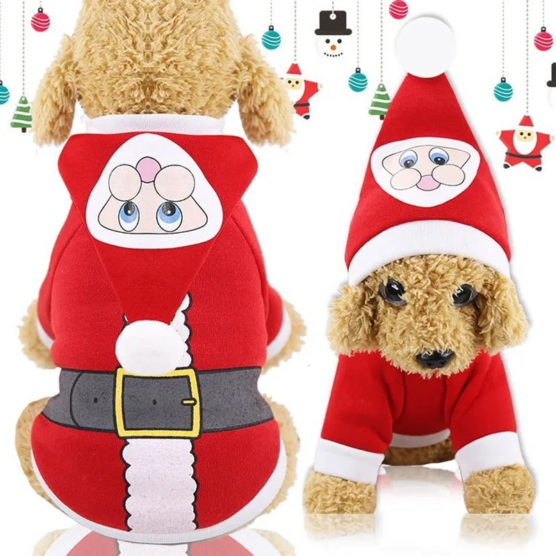 Одежда йоркширского терьера Roupa Cachorro Manteau Pour Chien 3d флисовый Рождественский свитер для собаки с лосем, костюм для мопса чихуахуа