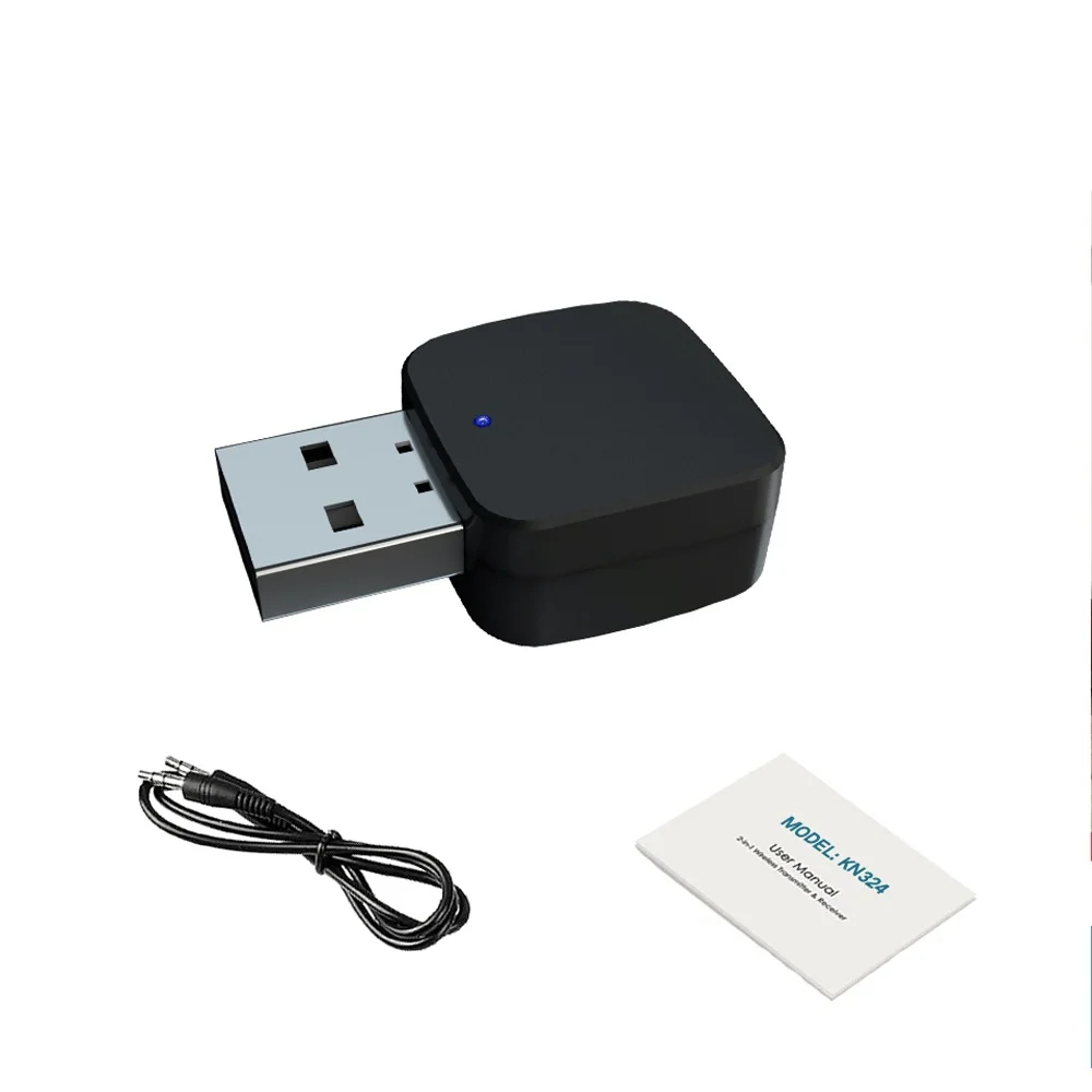 Разъем AUX Bluetooth 5,0 аудио приемник передатчик мини стерео Bluetooth RCA USB 3,5 мм разъем для ТВ ПК автомобильный комплект беспроводной адаптер - Цвет: BLACK
