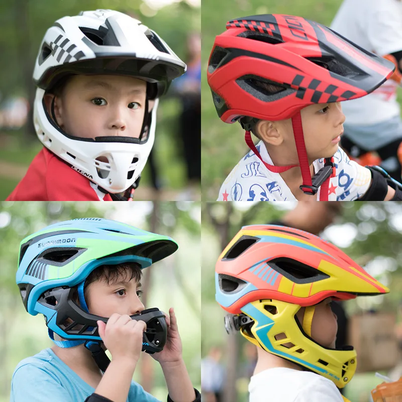 

Cigna CHILDREN'S Helmet Balance Car Full Face Helmet Protection Chin Cap Sliding che hu ju Bicycle Equipment