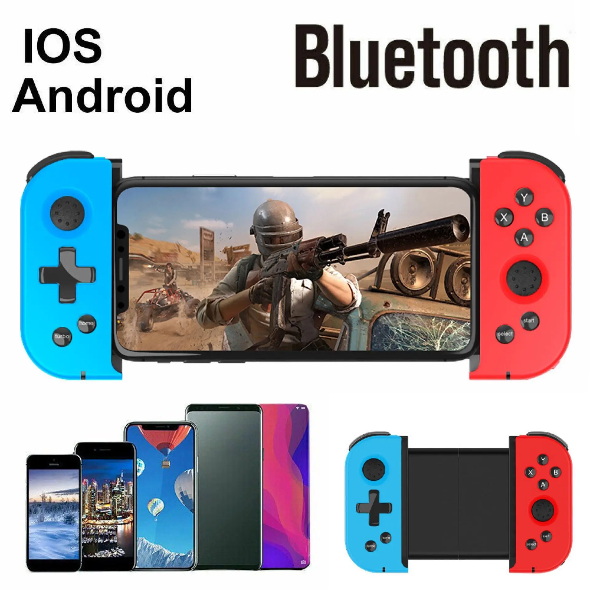 

Новый X6 Pro Телескопический Bluetooth игровой контроллер, беспроводной геймпад, триггер, джойстик для мобильных телефонов iOS, Android, ПК, ТВ-приставка, джойстик