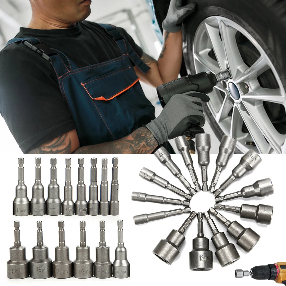 Steel Impact Nut Socket High Hardness Not Easy to Wear Impact Nut Socket for Dfferent Scenarios Protect Socket From Abrasion Steel Impact Nut Socket High Hardness Not Easy to Wear Impact Nut Socket for Dfferent Scenarios Protect Socket From Abrasion
