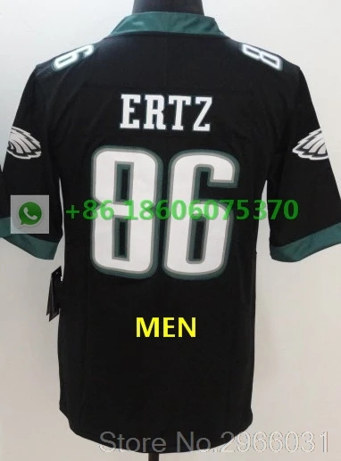 For men A+++ Качественная мужская майка для взрослых 86 Zach Ertz 91 fletcher cox 11 carson wentz 9 Nick Foles Philadelphia - Цвет: For men