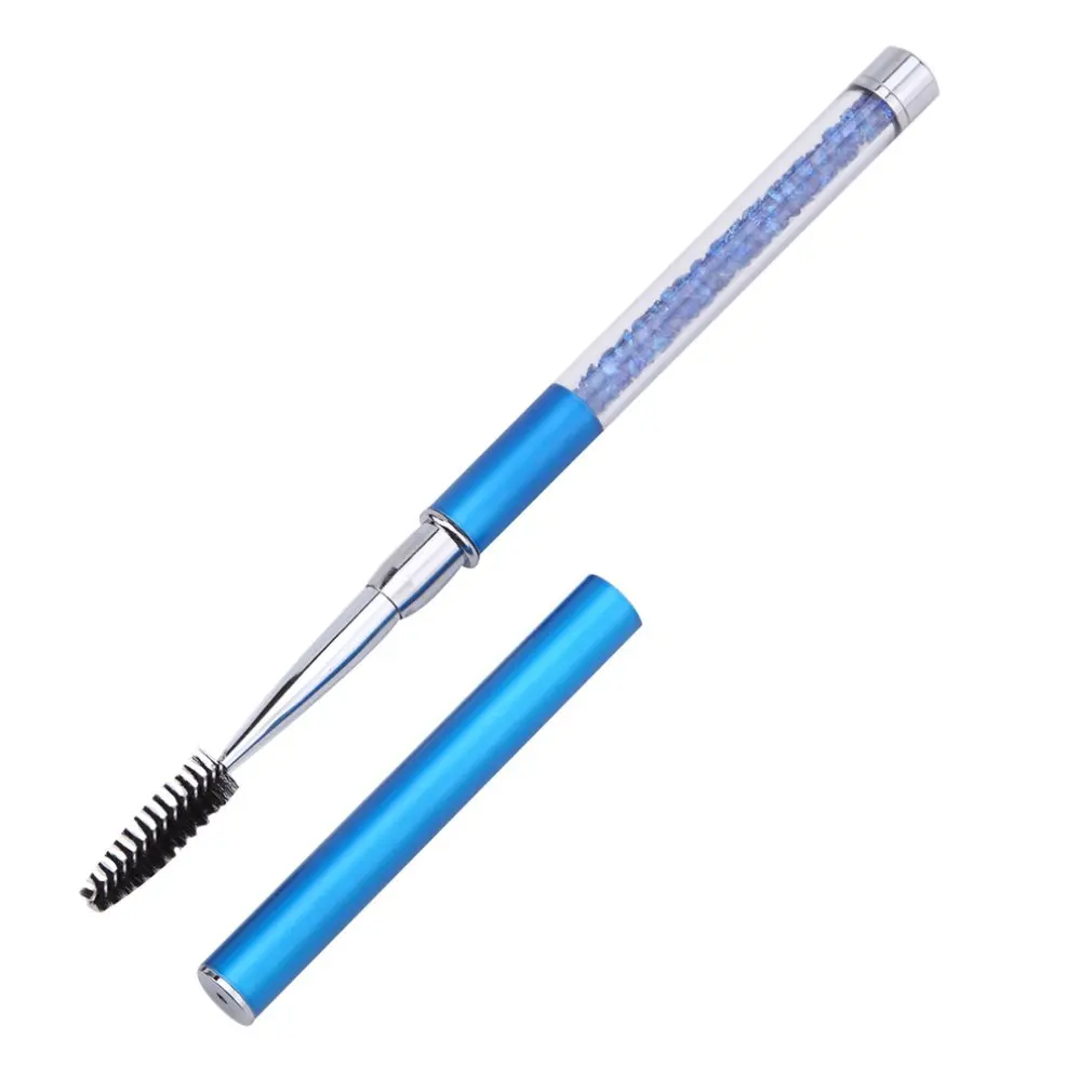 

Rhinestones Eyebrow Eyelash Brush With Pens Lash Extension Mascara Applicator Eyelash Brushes Cosmetics Make Up tool