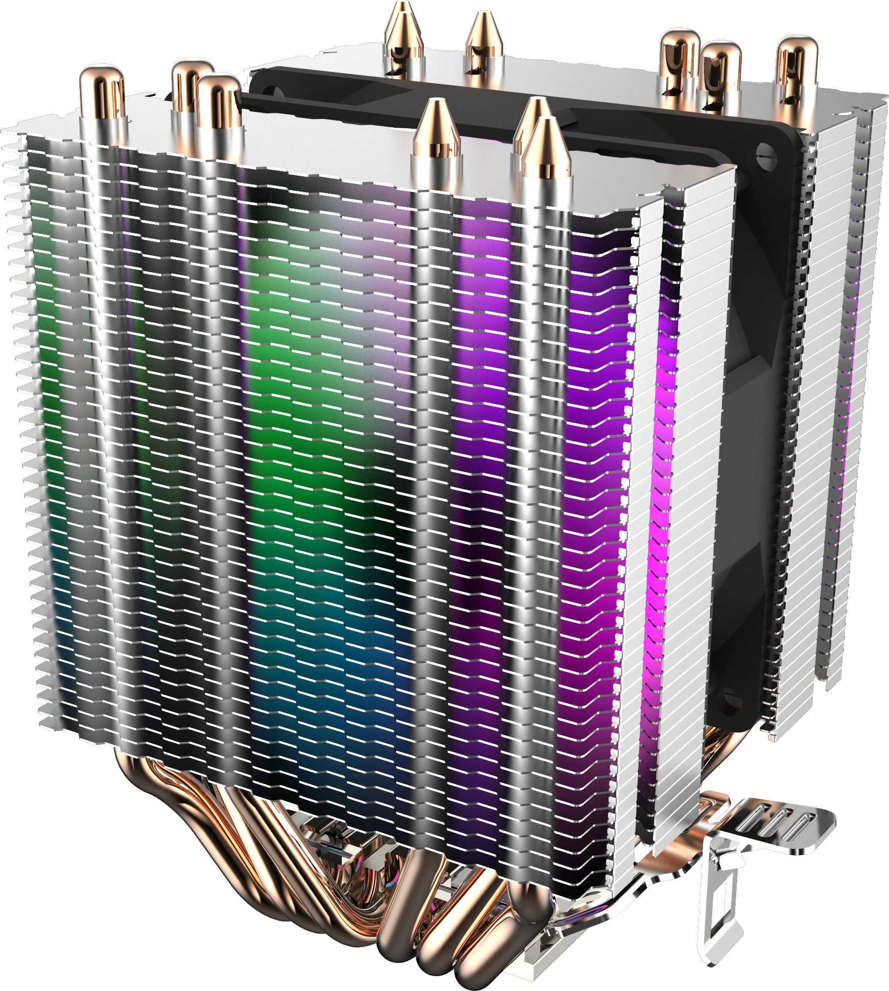 L6 медный светодиодный радиатор 6 тепловых труб охлаждение RGB Две башни главный