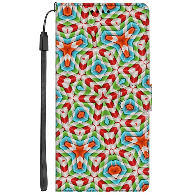 Elegant PU Leather Book Wallet Phone Case with Magnetic Closure and Card Holder Feature