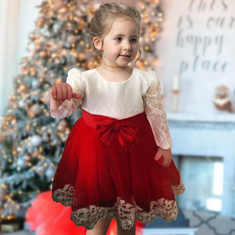 21 Dete Robe Bapteme Manches Longues 0 2 1 An Robe Danniversaire Pour Bebe Fille Vetements