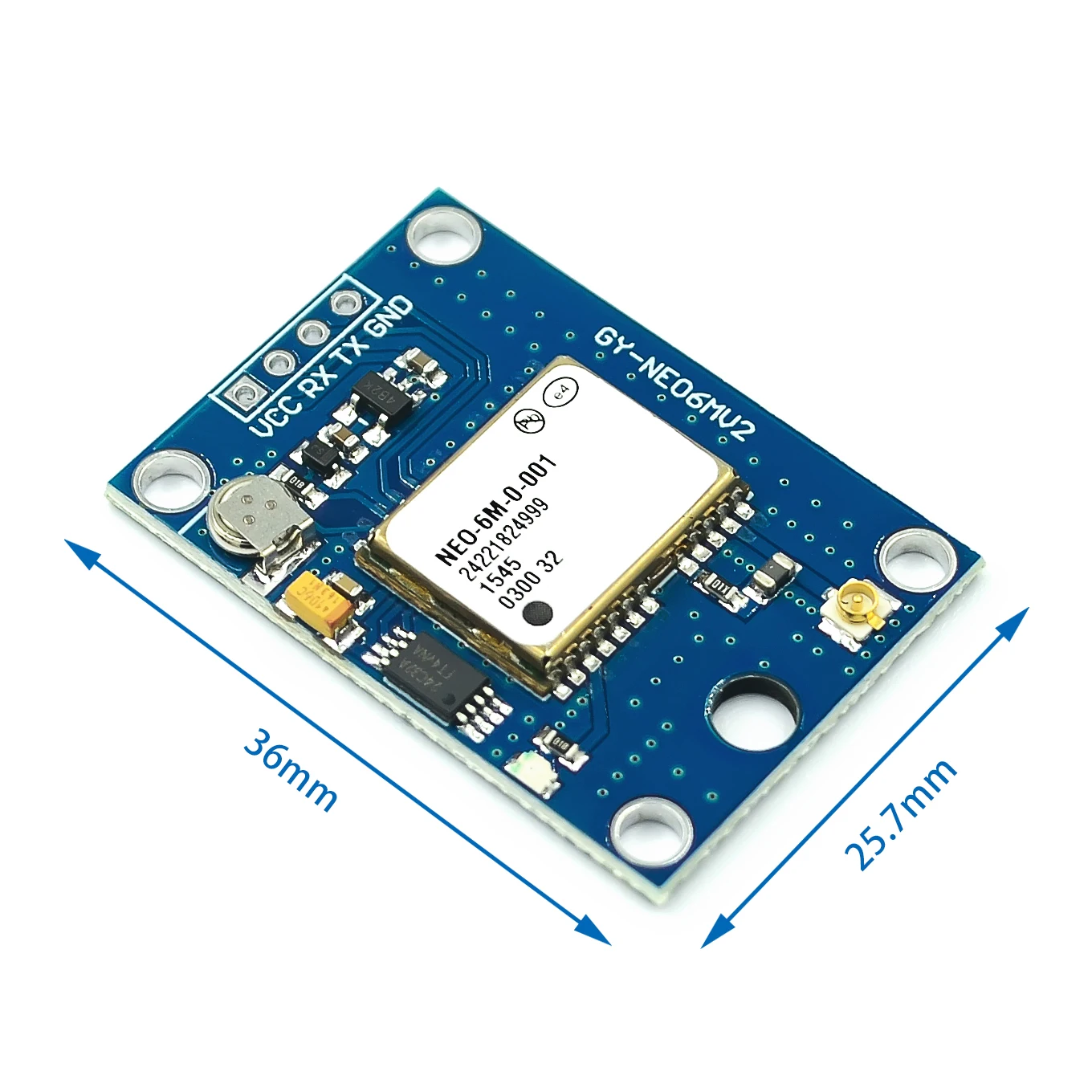 Module GPS NEO-6M NEO-7M NEO-8M avec Antenne Céramique 3V-5V