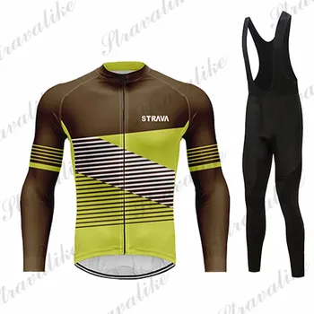 

2020 STRAVA men Autumn cycling Cycling Clothing Set NW Triathlon Clothing Mountain Cycling Suits Maillots Ciclismo Hombre Mavic