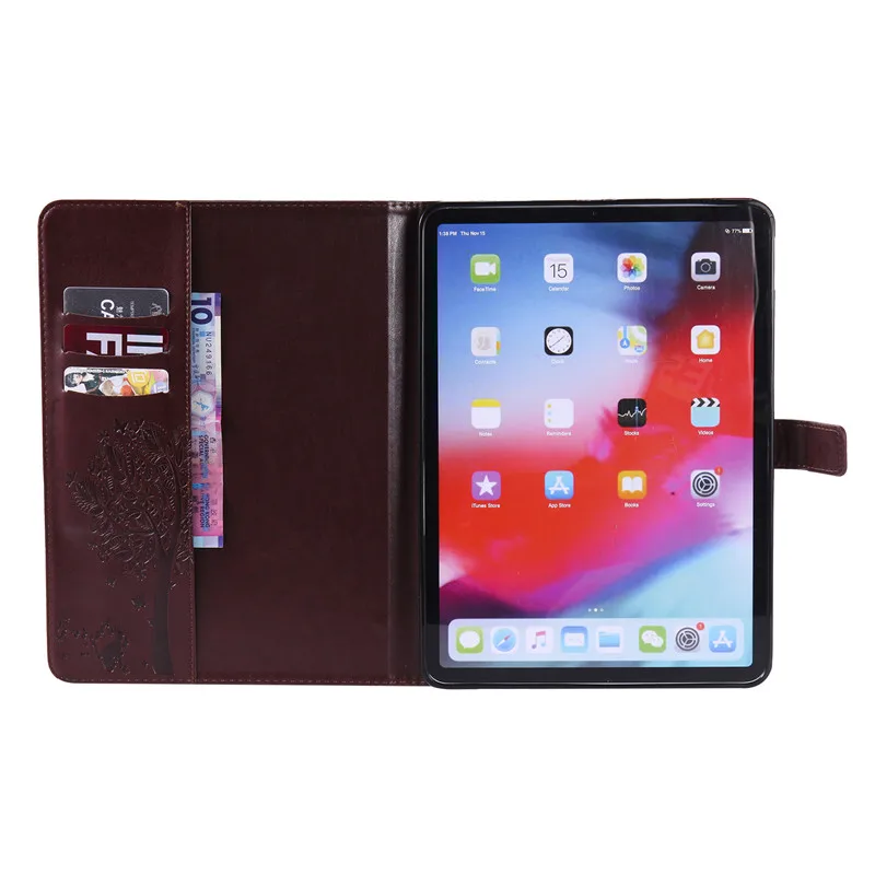 Wekays для Apple iPad Pro 11 дюймов мультфильм кошка дерево кожаный чехол для Coque iPad Pro 11 дюймов чехол для телефона