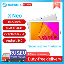 ALLDOCUBE X Neo Android 9.0 Dual 4G LTE Tablet Snapdragon 660 4GB RAM 64GB ROM 10.5 Inch Super Amoled Screen 2.5k 2560×1600 IPS