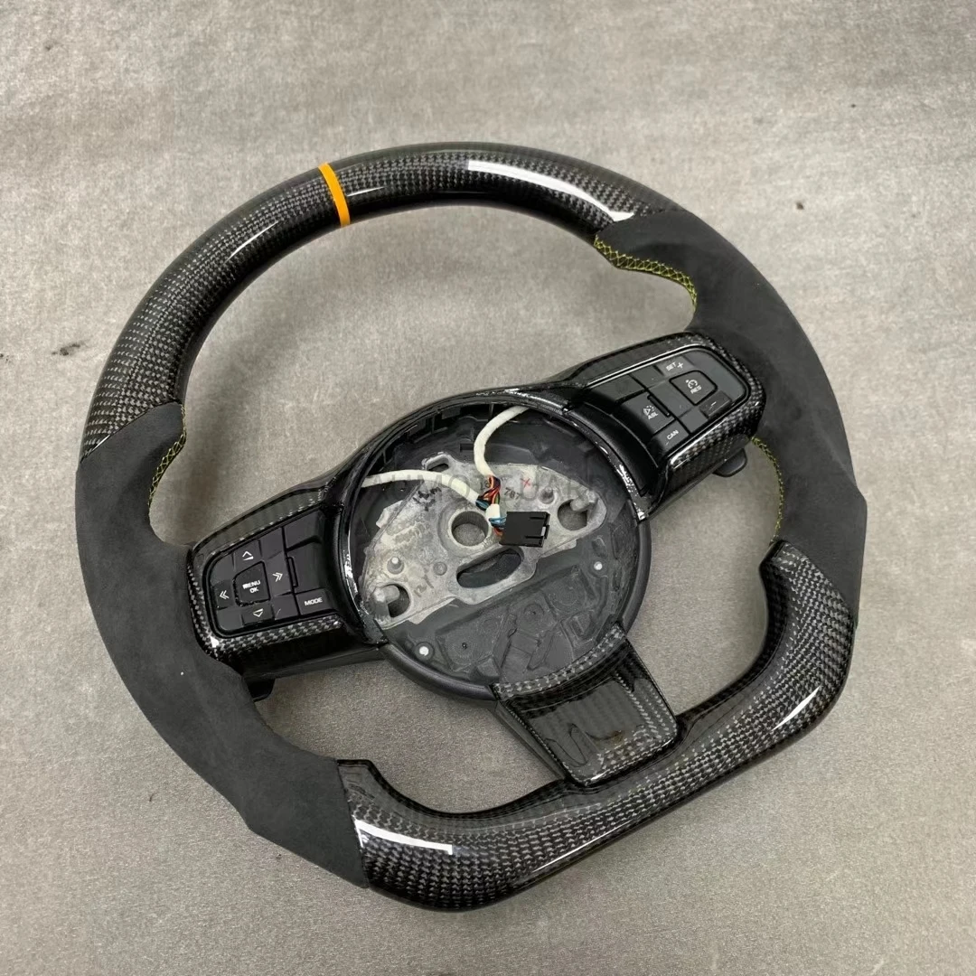 자동차 스타일링 탄소 섬유 스티어링 휠 재규어 XF XE XJ F-TYPE XK Xfl XF XE F-PACE