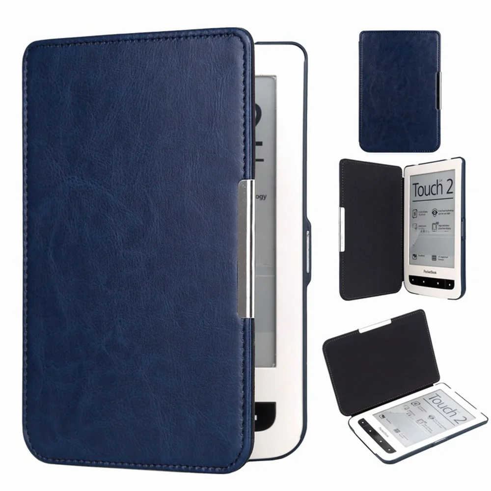 1pc Защитная оболочка для Pocketbook Basic Touch Lux 2 614/624/626 626 Plus из искусственной кожи