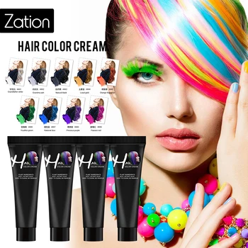 

Zation Hair Dye Color Cream Girls Beauty Hair Colors Fashion Hair Cream Unisex Smoky Gray Punk Style Light Grey Silver Permanent