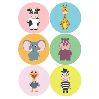 

2 Boxes of Cartoon Animal Pattern Mosquito Sticker Kids Mosquito Repellent Patch Anti-Mosquito Decals Assorted Color (1 Box for