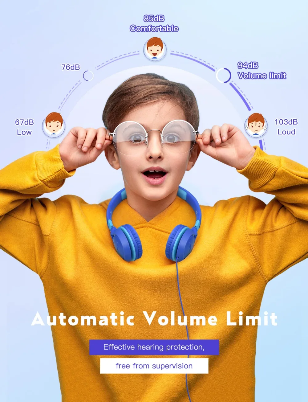 Mpow CHE1 Kids Wired Headset Headphones with 3 5mm Audio Jack Mic Volume Limit 2020 Portable Cute Children Learning Headphone