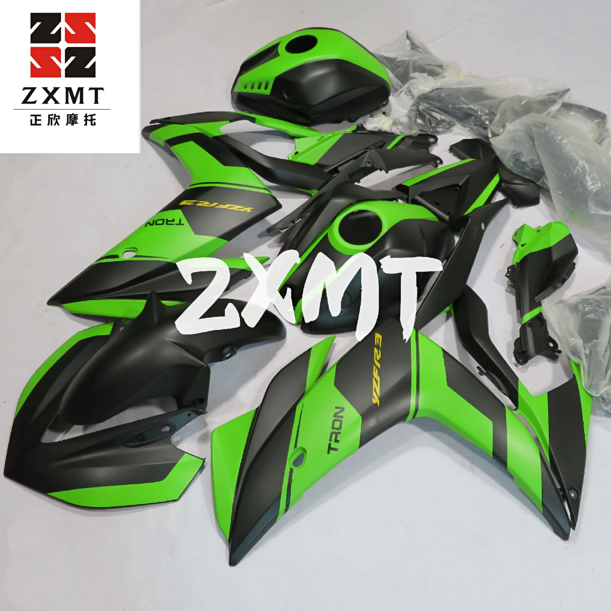 

ZXMT Motorcycle Panel Fairing Kit Bodywork Complete Plastic Full Set Fit For YAMAHA YZF R25 R3 2015 Accessories 15 Neon Green