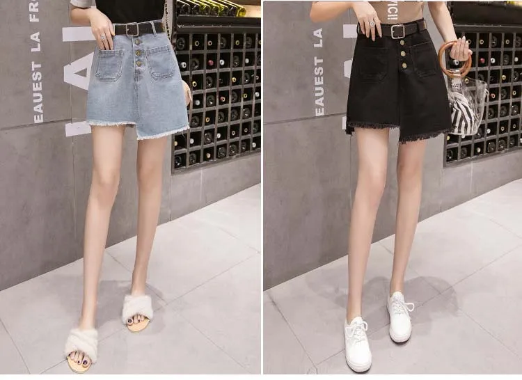 1 women denim skirt