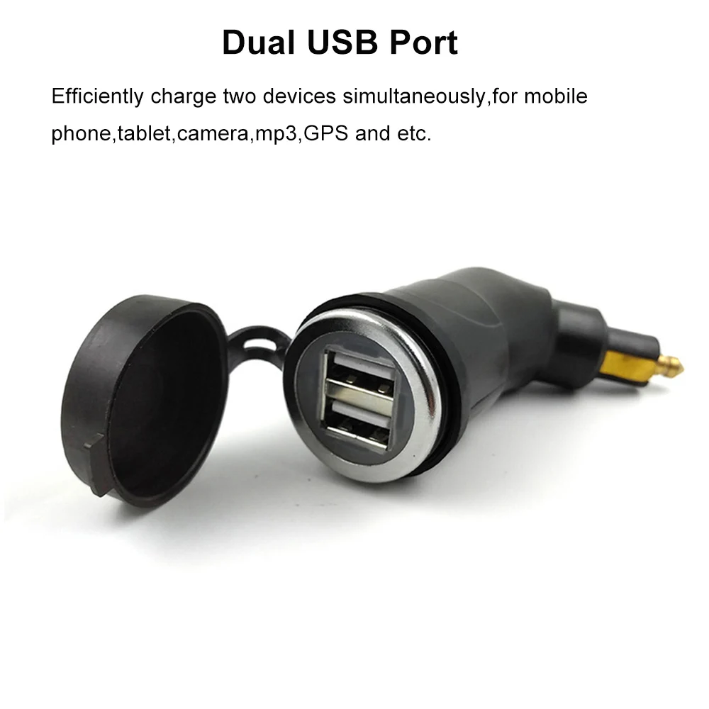 Мини QC3.0 Quick Charge DIN USB адаптер питания гнездо для BMW R1200GS R1200RT ТРИУМФ Тигр Ducati Hella зарядное устройство для мотоцикла