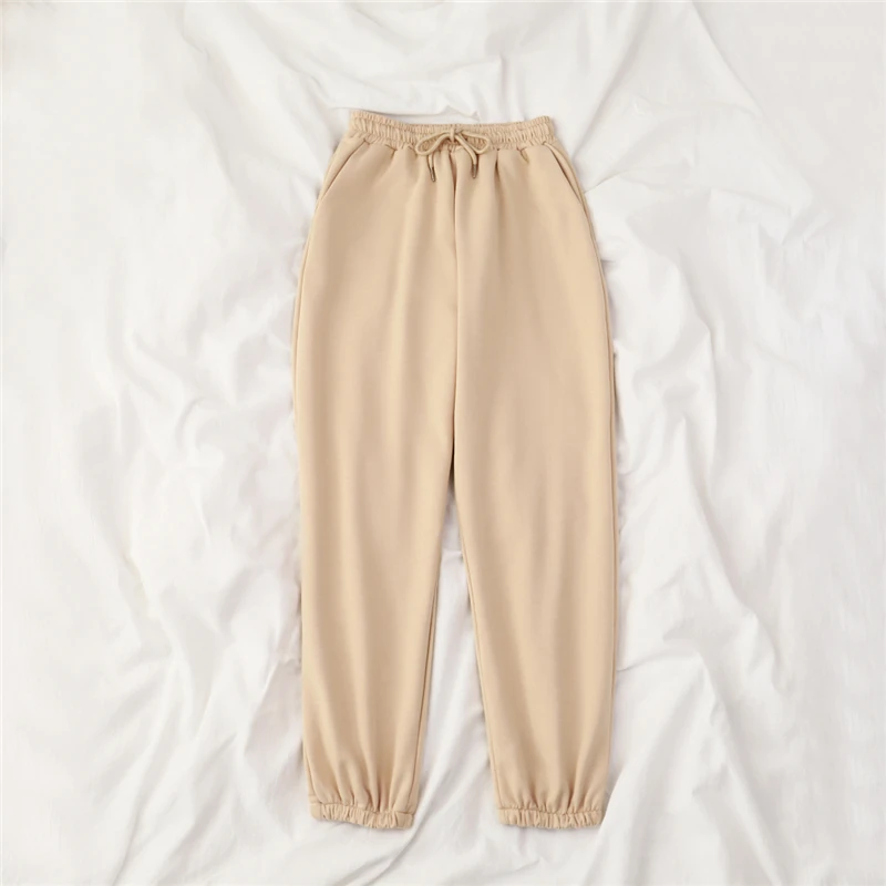 Mooirue Summer Autumn Women Harem Pants Cotton Purple Gray Kahkai Blue Sweat Pants Bottom