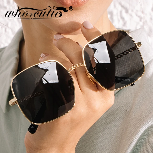 Sunglasses Chain Women Luxury  Square Chain Sunglasses Women