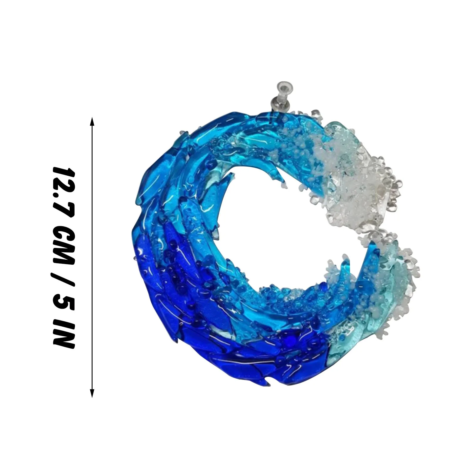 Fused Ocean Suncatcher Ornament Glass Wave Sun Acrylic Outdoor Indoor Ocean Catching Decoration Home Decor Children Gift #LR3 6