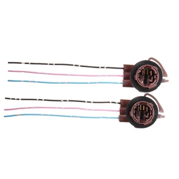 

2X 3157 4157NA Bulb Socket Brake Turn Signal Light Harness Wire Plug Connector