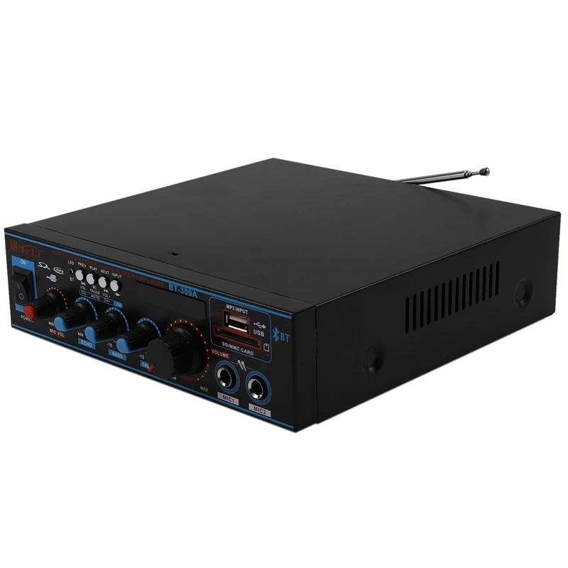 800W o Мощность усилитель с вилкой формата US 12/220V 2 канала мини Hi Fi Беспроводной Bluetooth