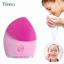 Мини электрический прибор для чистки лица щетка для глубокой чистки Водонепроницаемая силиконовая щетка для очищения лица Массажная щетка уход за кожей мягкое мытье лица