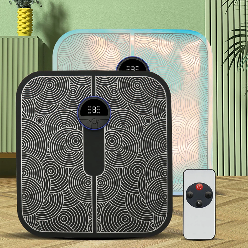 Electric EMS Muscle Stimulator Foot Massager Mat TENS ABS Pulse Acupunctur Pad Improve Blood Circulation Feet Cushion Relaxation
