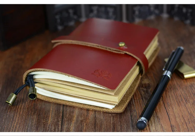 Новейший блокнот из натуральной кожи Bullet journal, бумажный блокнот, еженедельные аксессуары для планировщика, канцелярский дневник 01661 - Цвет: Classic Red