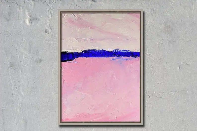 

Original Pink Pastel Abstract Oil Painting huge painting Extra Large Handmade big oil painting Free Shipping Minimalist Wall Art