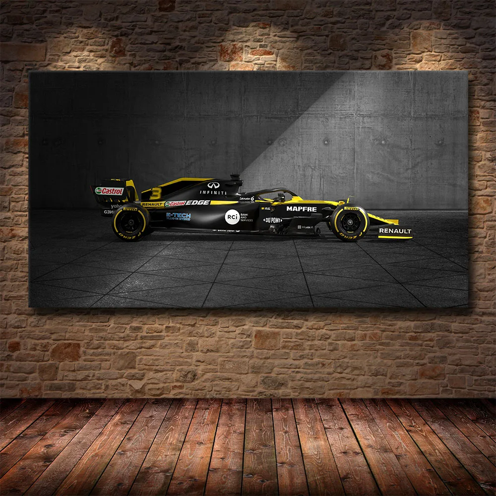 2020 Формула 1 автомобиль Kimi Raikkonen HD Печать холст живопись гонок любителей гостиной