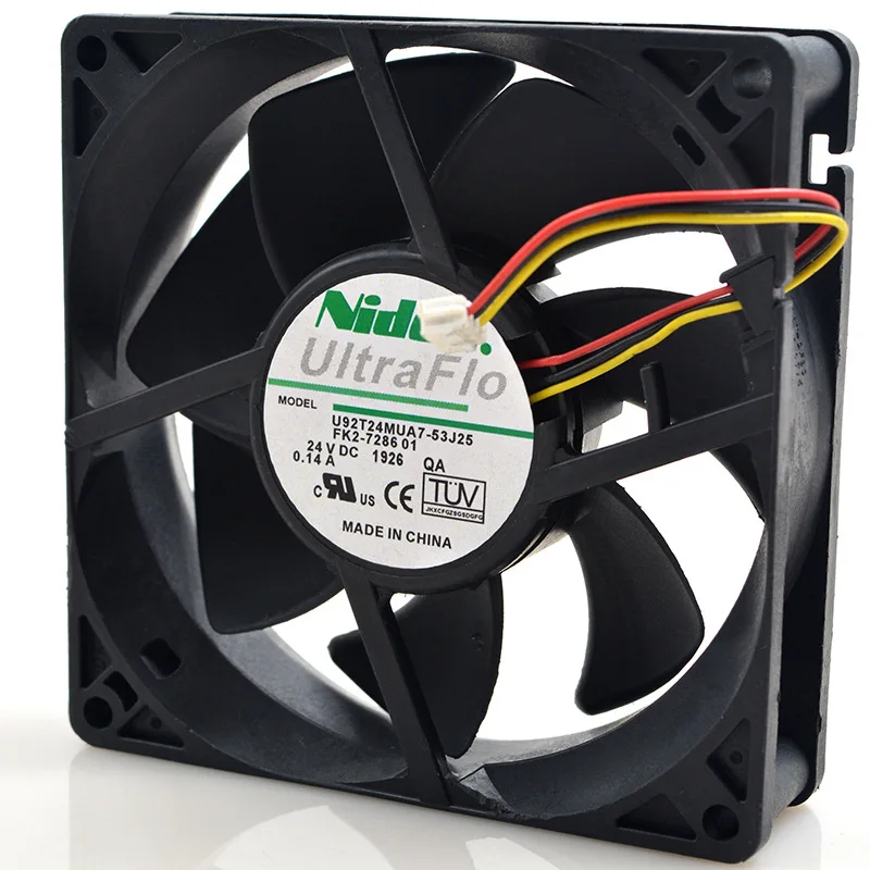 Для NIDEC 9 см 9025U 92T24MUA7-53J2524V 0.14A 3-жильный Инвертор Вентилятор охлаждения