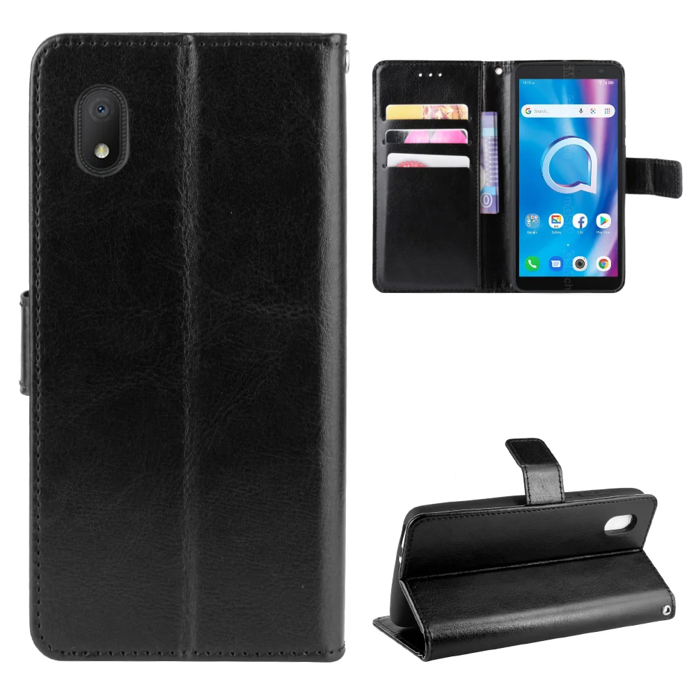 Чехол для Alcatel 1B 2020 Роскошный кожаный флип-кошелек чехол телефона 5002A 5002D 5002F 5002I 5002X