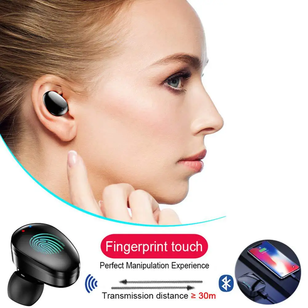 X7 мини наушники вкладыши TWS с отпечатков пальцев Сенсорный экран Bluetooth HD стерео