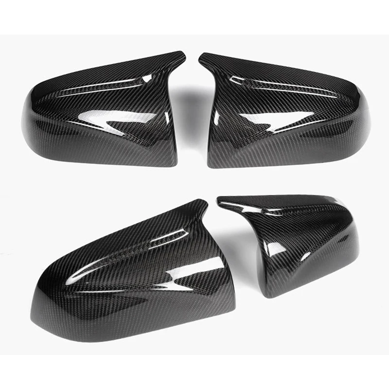 PHIRIKES 자동차 ABS 페이스트 사이드 도어 미러 커버 테슬라 모델 3 2017-2023 자동차 외장 액세서리 사이드 리어뷰 커버 카본